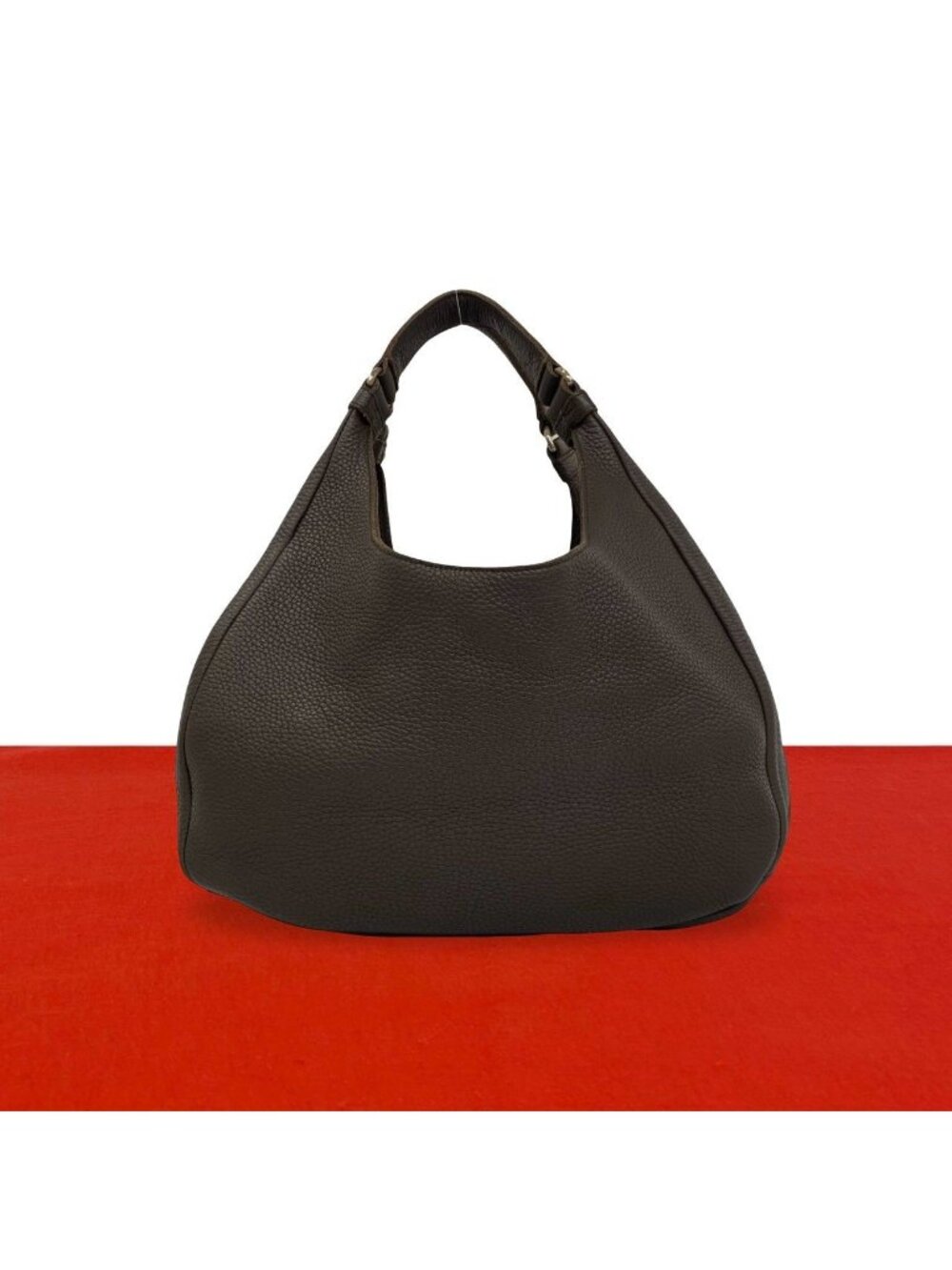 Bottega Veneta Intrecciato Handle Leather Tote Brown